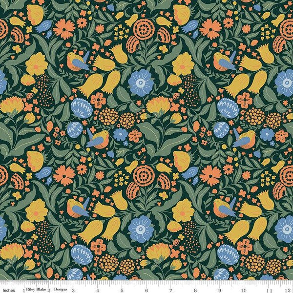 Wanderlust by Danelys Sidron for Riley Blake Designs MM45570 Dark Green