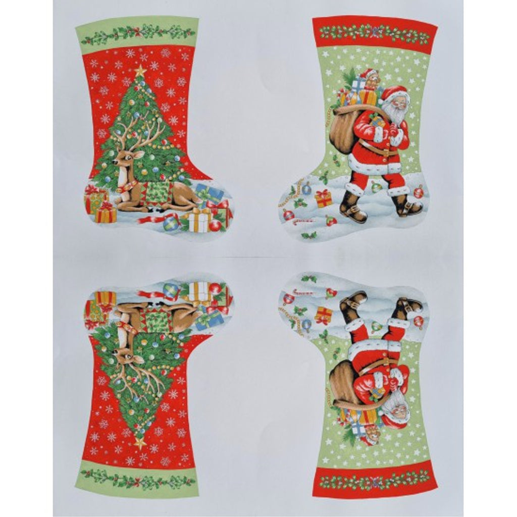 Christmas Stocking Fabric Panel by Nutex