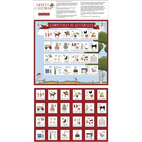 Christmas Advent Panel by Red Tractor Designs DV3934