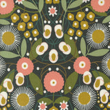 Imaginary Flowers Magical Ebony M4838121 by Gingiber for Moda fabrics