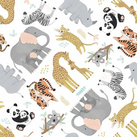 Tiny Tots - Sweet Jungle - 23055 wht -fln-d
