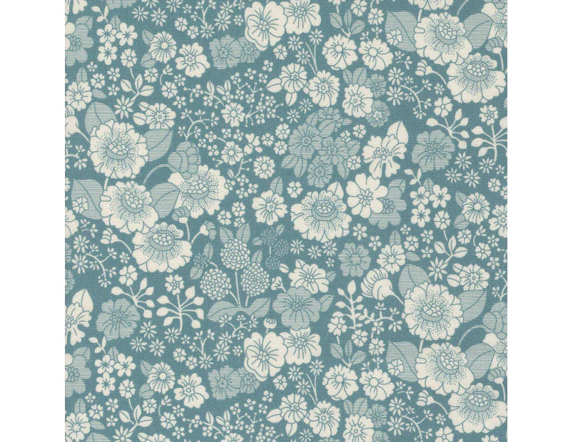 Chelsea Garden by Moda Garden Pond Teal M33745 14