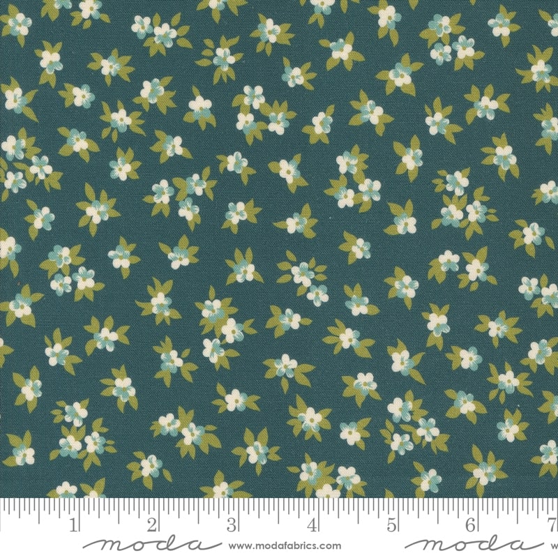 Chelsea Garden by Moda - M33749 17 Tea Rose Ditzy Small Floral Teal