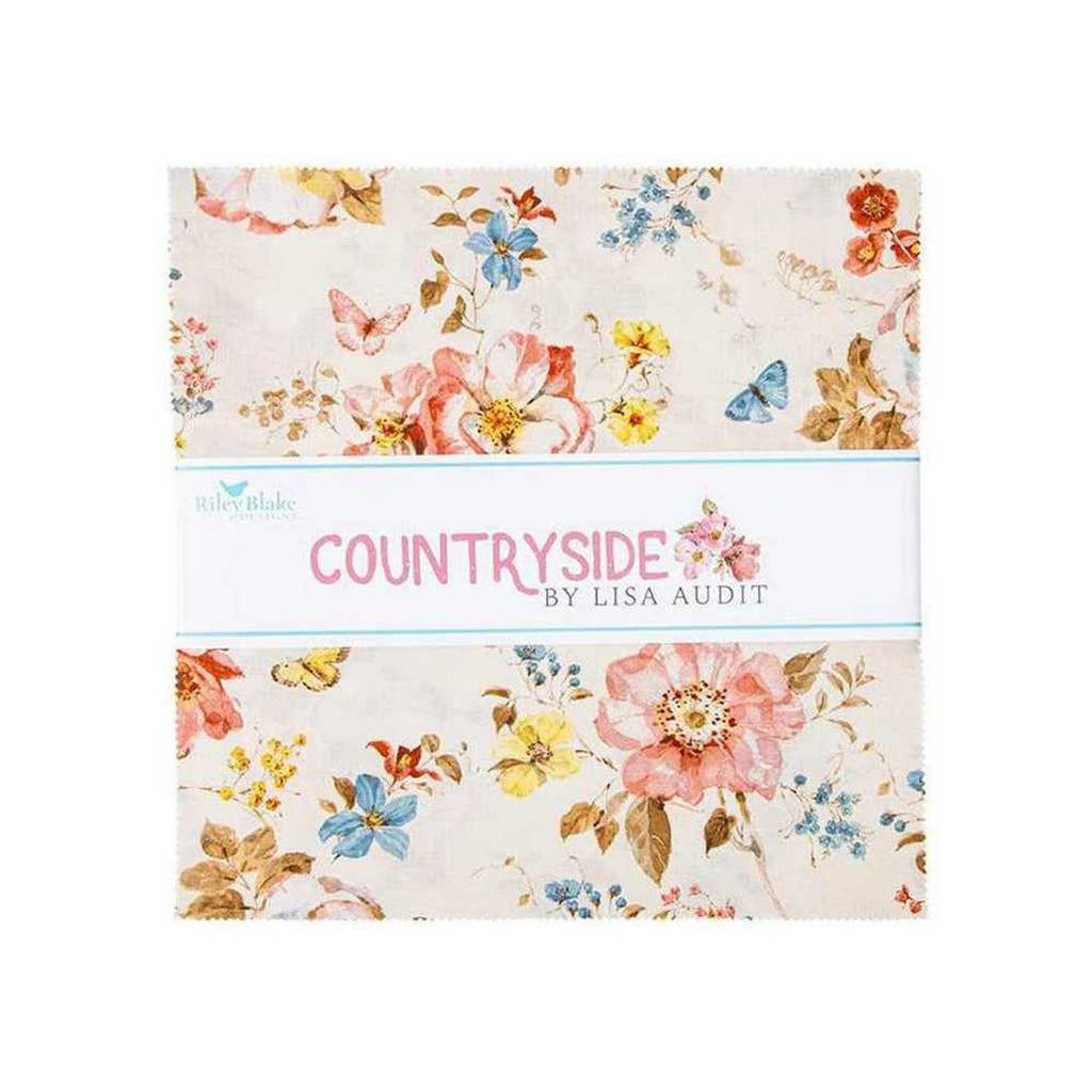 Layer Cake or Stacker or 10” x 10” squares x 42 - featuring Countryside fabrics by Lisa Audit for Riley Blake Designs