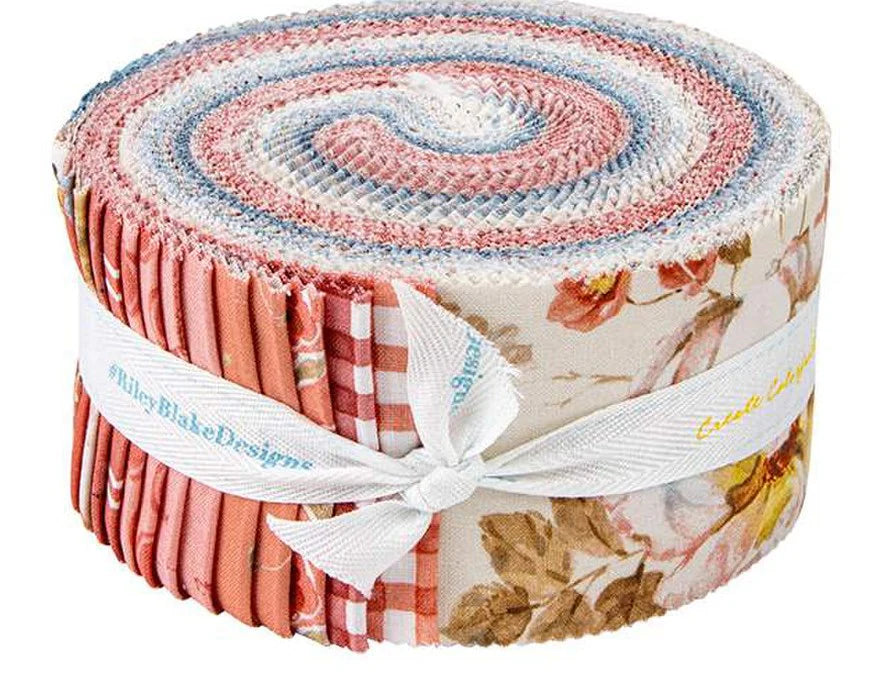 Rollie Pollie or 2.5” x 42 strips - featuring Countryside fabrics by Lisa Audit for Riley Blake Designs