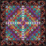 Impressions Raindrops Multi Dark by Jason Yenter for In The Beginning Fabrics 5JYS-1