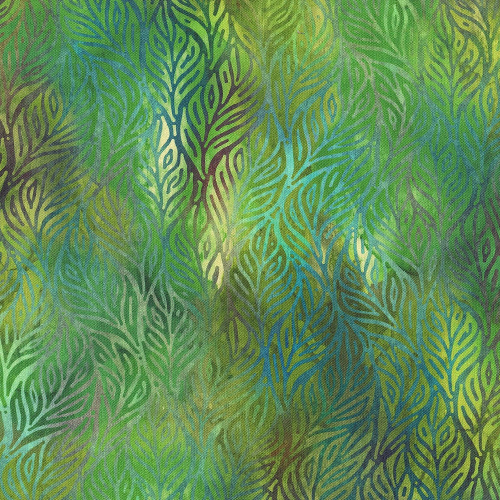 Impressions Leaves Green by Jason Yenter for In The Beginning Fabrics 6JYS-2