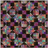 Impressions Raindrops Multi Dark by Jason Yenter for In The Beginning Fabrics 5JYS-1