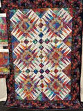Impressions Raindrops Multi Dark by Jason Yenter for In The Beginning Fabrics 5JYS-1