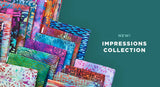 Impressions Raindrops Multi Dark by Jason Yenter for In The Beginning Fabrics 5JYS-1