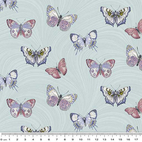 Totally Tulips Butterfly Wave Light Teal 9011 3304