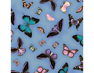 Leesa Chandler - Under the Australian Sun - Butterflies Blue Purple- 0025 19