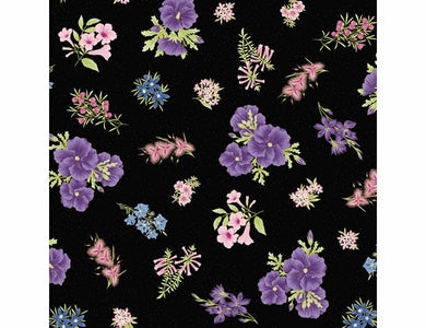 Leesa Chandler - Under the Australian Sun - Floral Purple Black - 0017 20