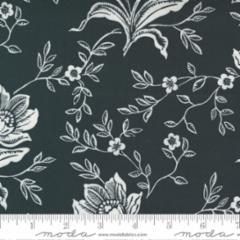 Backing Fabric - Woodcut Floral - Coal - 11175 14