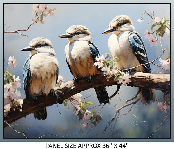 Echoes of Kookaburra - The Trio Panel 36 inch – Maleny Magic Patchworks ...