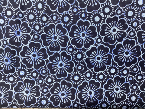 Madison’s Garden by Patrick Lose of Northcott Fabrics 10407 - 49 Blossoms and Buds Blue