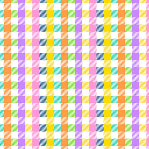 Checks, Spots and Stripes - for KK Fabrics - 3075A12 Gingham Multi Bright
