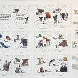 Alphabet Animals by John Butler for Elizabeth’s Studio Book Fabric Panel