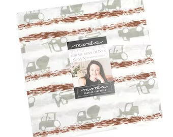 For My Boys Oliver Layer Cake 10” squares x 42 - by Amy Schelle for Moda