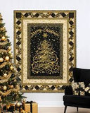 Merry Christmas HOLIDAY-CM3620 BLACK Panel by Timeless Treasures Fabrics