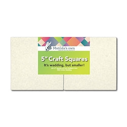 Matilda’s Own - 64 x 5” squares - Natural Cotton - includes free rag quilt pattern!