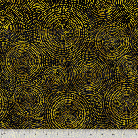 Backing Fabric - Radiance -  Black/Gold 53728W-1