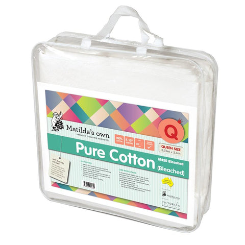 Matilda’s Own - Batting - Pure Cotton Bleached - Queen Size