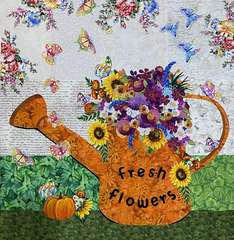 ‘Fresh Flowers’ Collage Pattern by Veronica Appleyard