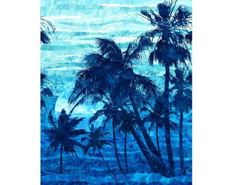 Palm Beach Full Width Border Indigo DP26925 48 by Lloyd Curzon