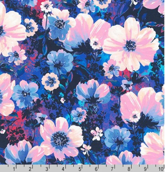 Wishwell Wild Blue Hyacinth by Robert Kaufman Fabrics 20244-235