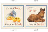 A Dog Says Woof by John Butler for Elizabeth’s Studio Story Book Fabric Panel