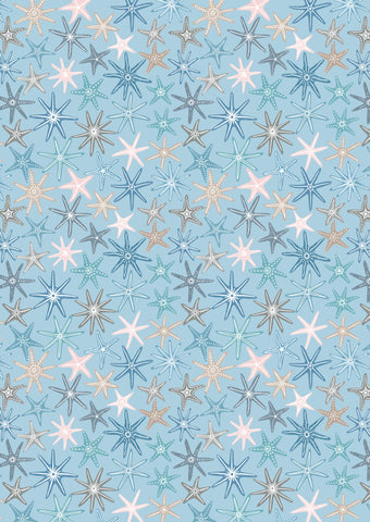 Ocean Pearls - Multi Starfish - Sunny Blue - A829#2