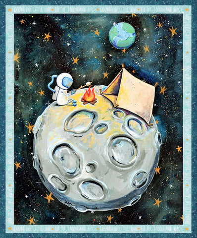 To the Moon Panel by Stacey Day