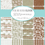 For My Boys Oliver Layer Cake 10” squares x 42 - by Amy Schelle for Moda