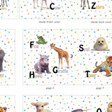 Alphabet Animals by John Butler for Elizabeth’s Studio Book Fabric Panel