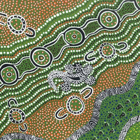 Goanna Dreaming - Green -  GDG