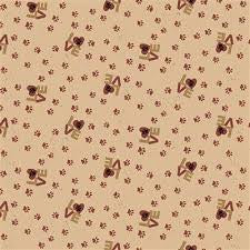 Clockworks Purrfection Paw Prints Red Y3975 82 by  Lloyd Curzon