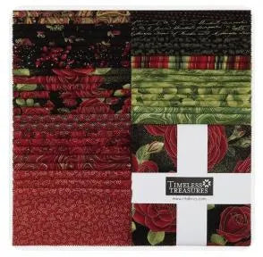 Gilded Rose by Timeless Treasure Christmas 2.5” strips (jelly roll)