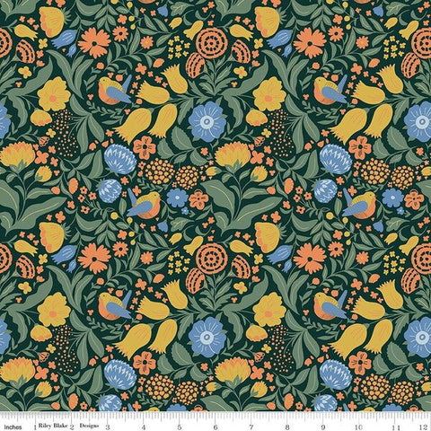 Wanderlust by Danelys Sidron for Riley Blake Designs MM45570 Dark Green