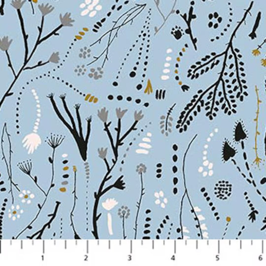 Autumn Forage Branches Blue 90851 40
