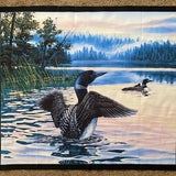 Loon on Lake Panel by Elizabeth Studios