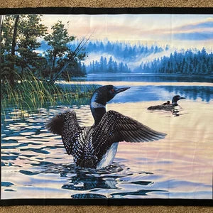 Loon on Lake Panel by Elizabeth Studios