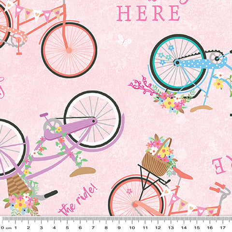 Enjoy the Ride - Springtime Bicycles - Pink - 3027/7321