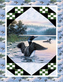Loon on Lake Panel by Elizabeth Studios