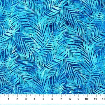 Palm Beach Palm Leaves Indigo DP26915 44 by Lloyd Curzon