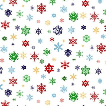 Santa’s List - Snowflakes - 703White