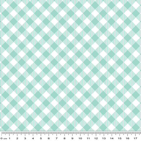 Enjoy the Ride - Gingham Plaid - Aqua - 3027/7480