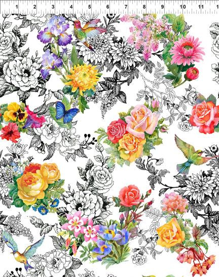 Decoupage - Garden Toile - Multi - C25604DC1