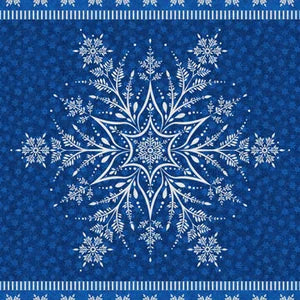 Shimmer Frost Christmas Panel by Deborah Edward’s for Northcott Fabrics