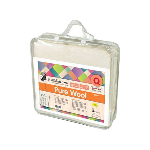 Matilda’s Own - Batting - Pure Wool - Queen Size